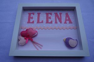 Cuadro Elena infantil www.milatadegalletas.com