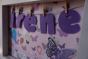 Cuadro Irene mariposas www.milatadegalletas.com