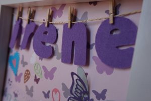 Cuadro Irene mariposas www.milatadegalletas.com