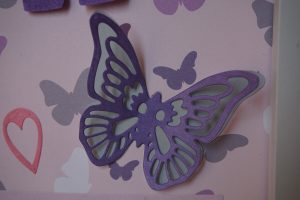 Cuadro Irene mariposas www.milatadegalletas.com