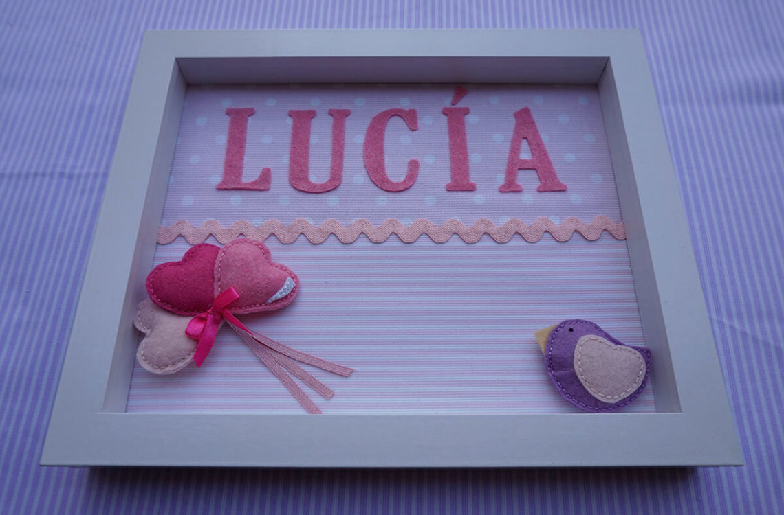 Cuadro Lucía Infantil www.milatadegalletas.com