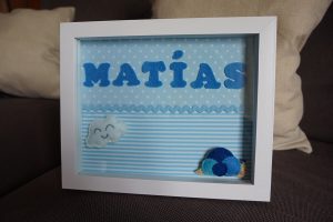 Cuadro Matias infantil www.milatadegalletas.com