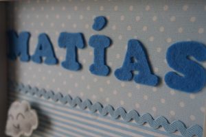 Cuadro Matias infantil www.milatadegalletas.com