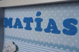 Cuadro Matias infantil www.milatadegalletas.com