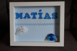 Cuadro Matias infantil www.milatadegalletas.com